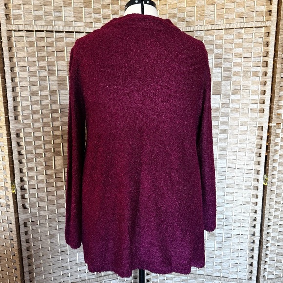 NWOT merlot nubbly weave tunic length sweater 1XL - Picture 6 of 11